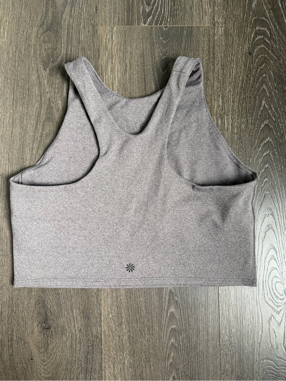 Athleta Grey High-Neck Crop Sports Bra - Picture 3 of 6